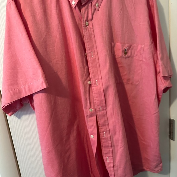 Ralph Lauren Men's Pink Chambray Oxford Shirt XXL slim fit - Picture 3 of 4